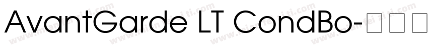 AvantGarde LT CondBo字体转换